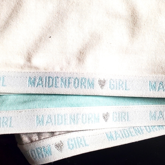 Maidenform Girl Bra 3 Pack New Bralette Size M 7/8 - Picture 4 of 8